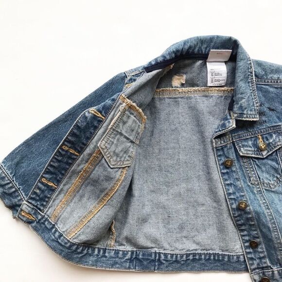 Disneystore jack skully denim jacket EUC XXS(2/3Y) - Picture 6 of 8